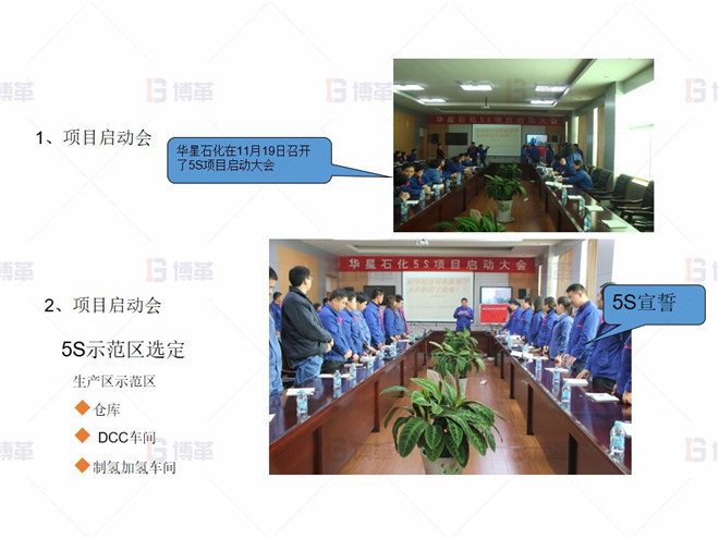 項(xiàng)目啟動(dòng) 某化工廠生產(chǎn)區(qū)5S改善案例 項(xiàng)目啟動(dòng)